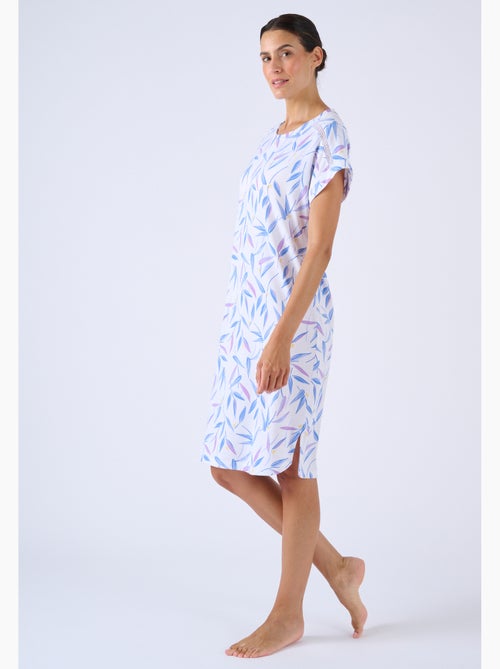 Chemise de nuit Climatyl en maille jersey - Damart - Kiabi