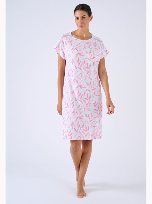 Chemise de nuit Climatyl en maille jersey - Damart - Kiabi