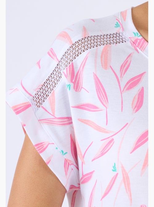 Chemise de nuit Climatyl en maille jersey - Damart - Kiabi