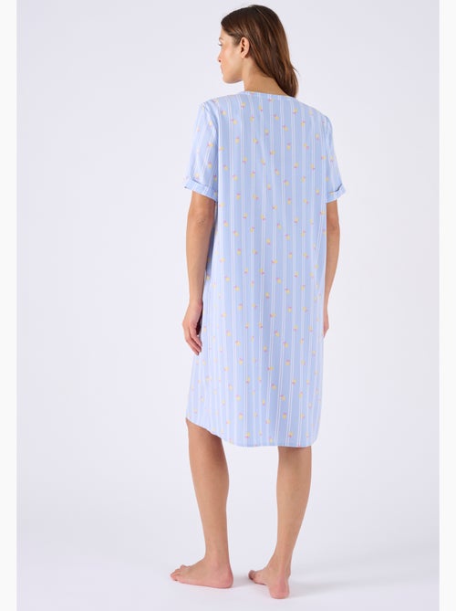 Chemise de nuit Climatyl en pure viscose - Damart - Kiabi