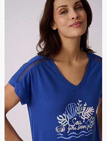 Chemise de nuit climayl en maille jersey - damart