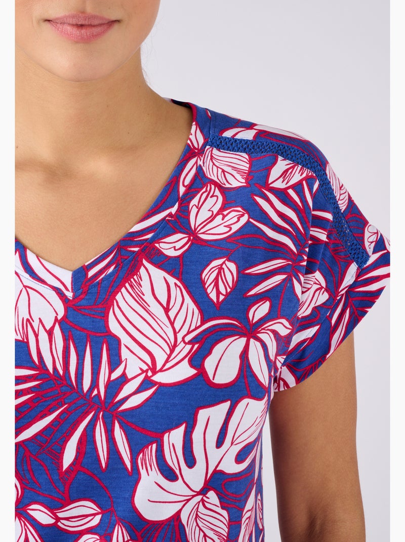 Chemise de nuit Climayl en maille jersey - Damart Rouge - Kiabi