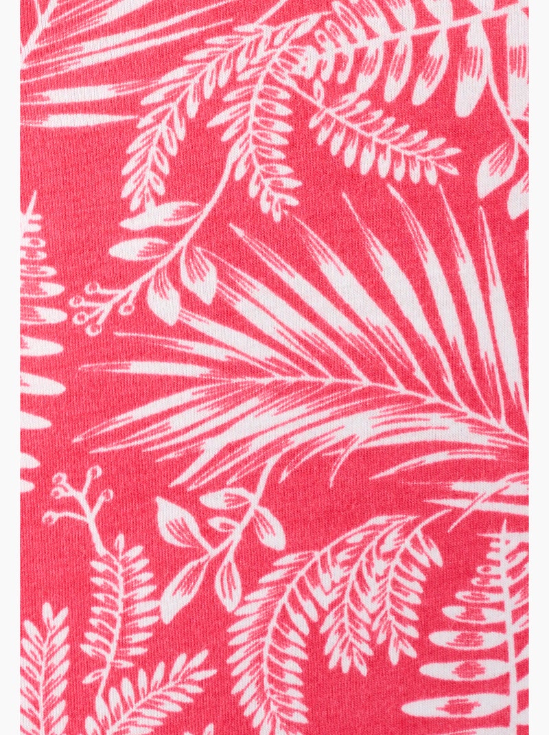 Chemise de nuit col dentelle - Damart Rose - Kiabi