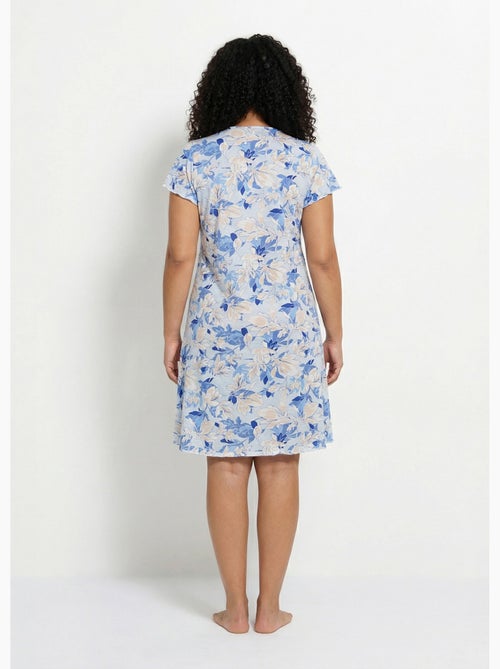 Chemise de nuit coton dentelle - Afibel - Kiabi