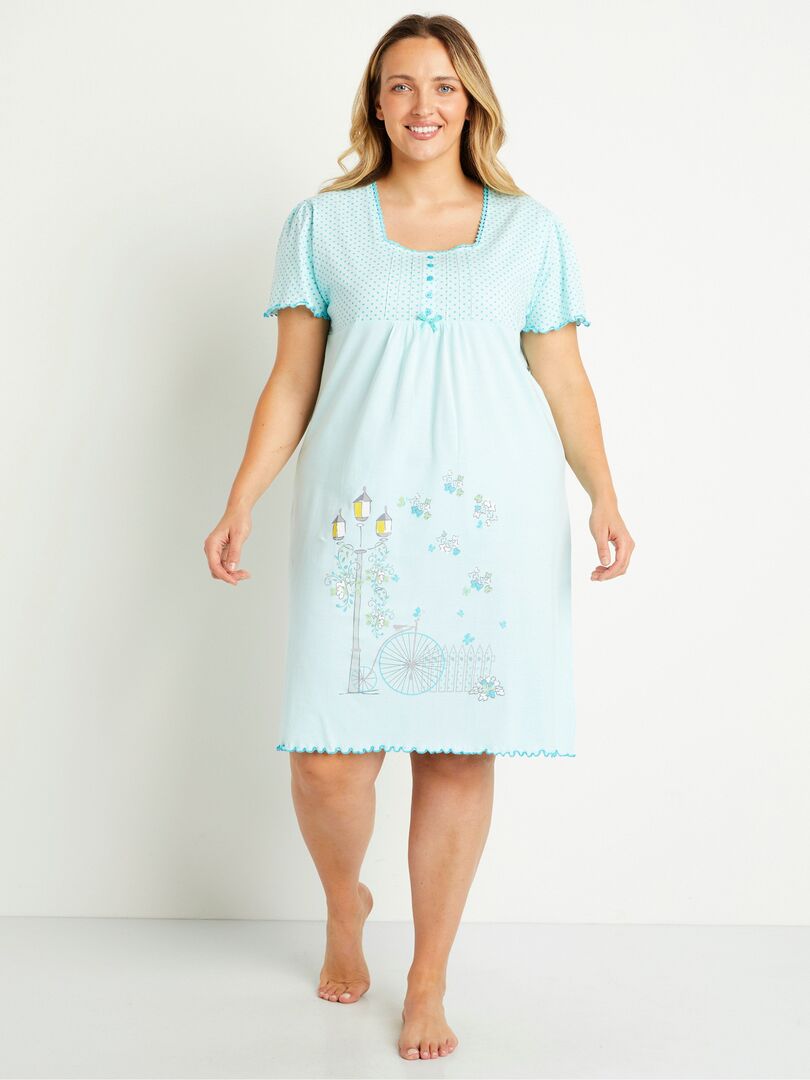 Chemise de nuit coton dentelle outlet