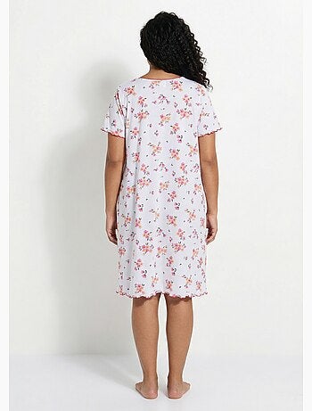 Chemise de nuit coton manches courtes - Afibel