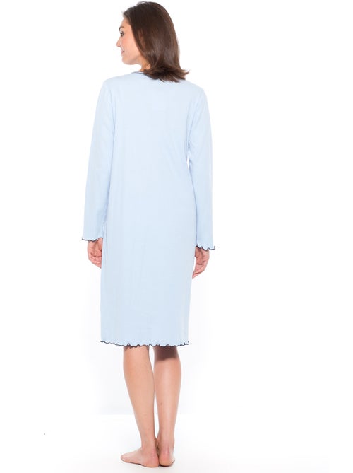 Chemise de nuit courte coton - DAXON - Kiabi