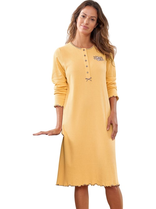 Chemise de nuit courte coton - DAXON - Kiabi