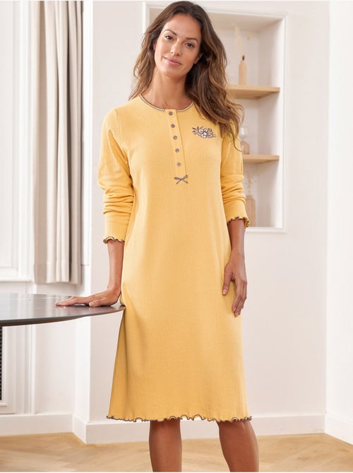Chemise de nuit courte coton - daxon - Kiabi Chemise de nuit courte coton - daxon - Kiabi