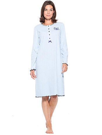 Chemise de nuit courte coton