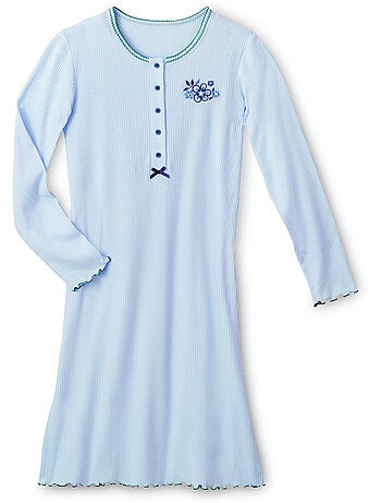 Chemise de nuit courte coton