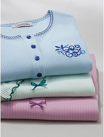 Chemise de nuit courte coton