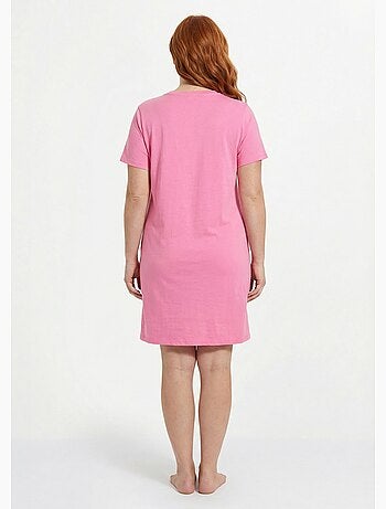 Chemise de nuit courte coton motif - lot de 2 - Afibel