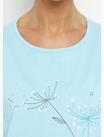 Chemise de nuit courte coton uni - lot de 2 - Afibel