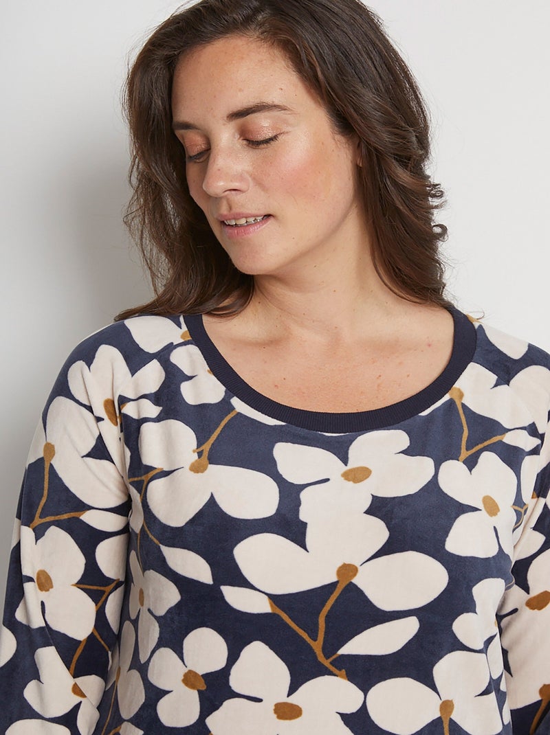 Chemise de nuit courte manches longues N/A - Kiabi