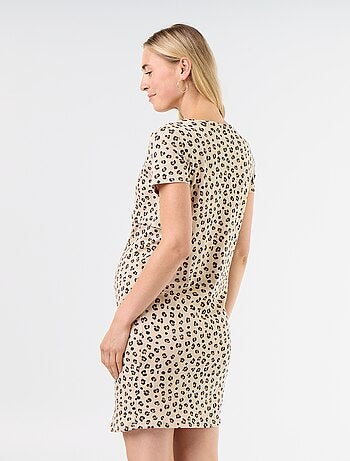 Chemise de nuit d'allaitement à message