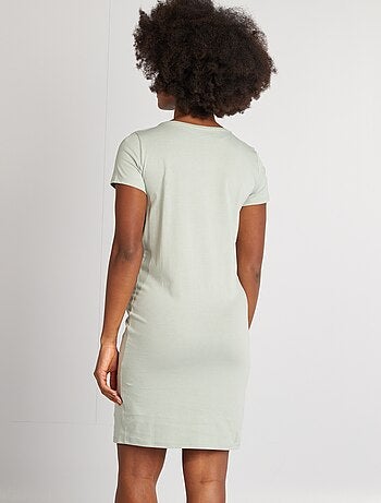 Chemise de nuit d'allaitement à message