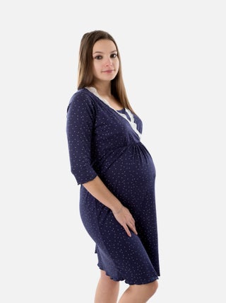 Chemise de nuit de grossesse de d'allaitement JULIETTE 'Bogema'