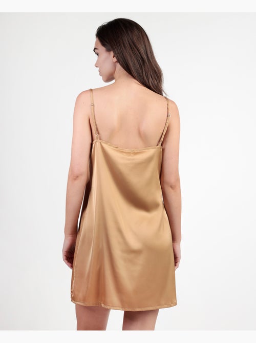 Chemise de nuit de mariée à bretelles en plumes de marabout pour femme ADMAS LUXURY - Kiabi Chemise de nuit de mariée à bretelles en plumes de marabout pour femme ADMAS LUXURY - Kiabi