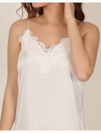 Chemise de nuit de mariée à bretelles souples ADMAS CLASSIC pour femme