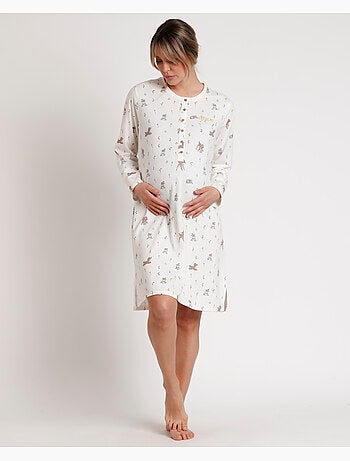 Chemise de nuit de maternité à manches longues Bambi You Are So Loved pour femme Disney