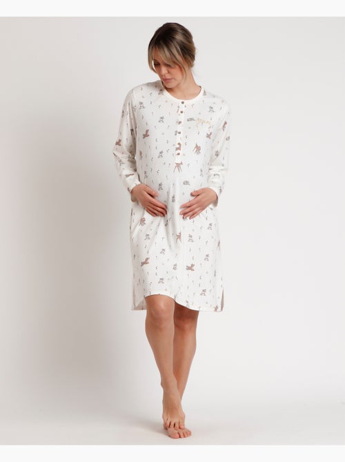 Chemise de nuit de maternité à manches longues Bambi You Are So Loved pour femme Disney - Kiabi Chemise de nuit de maternité à manches longues Bambi You Are So Loved pour femme Disney - Kiabi