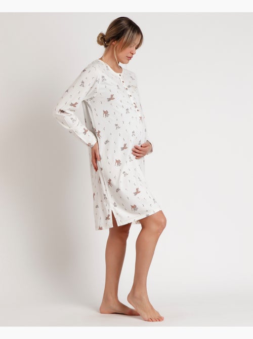 Chemise de nuit de maternité à manches longues Bambi You Are So Loved pour femme Disney - Kiabi Chemise de nuit de maternité à manches longues Bambi You Are So Loved pour femme Disney - Kiabi