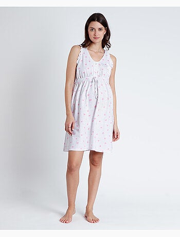 Chemise de nuit de maternité sans manches Dalmatien pour femme Disney