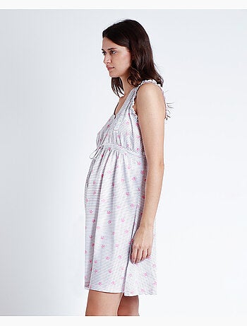 Chemise de nuit de maternité sans manches Dalmatien pour femme Disney