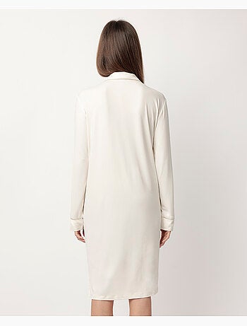 Chemise de nuit de nuit douce à manches longues et dos ouvert pour femme ADMAS CLASSIC