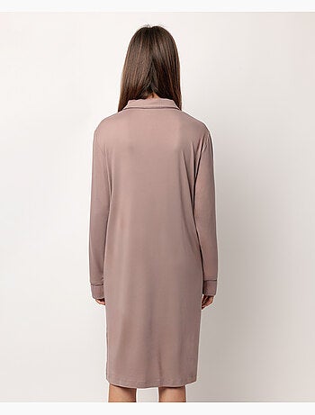 Chemise de nuit de nuit douce à manches longues et dos ouvert pour femme ADMAS CLASSIC