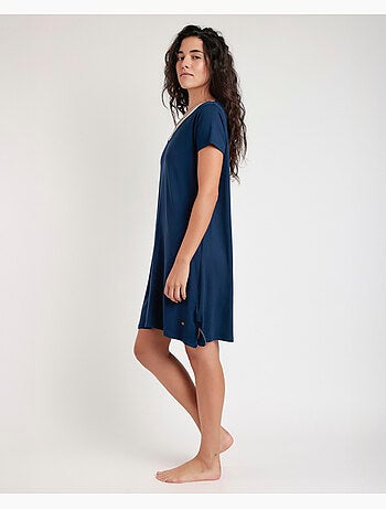 Chemise de nuit de voyage à manches courtes pour femme ADMAS