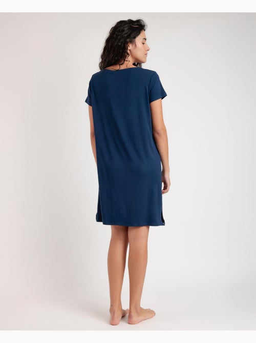 Chemise de nuit de voyage à manches courtes pour femme ADMAS - Kiabi Chemise de nuit de voyage à manches courtes pour femme ADMAS - Kiabi