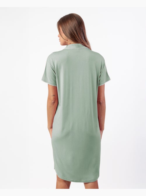 Chemise de nuit d'été classique à manches courtes pour femme ADMAS CLASSIC - Kiabi Chemise de nuit d'été classique à manches courtes pour femme ADMAS CLASSIC - Kiabi