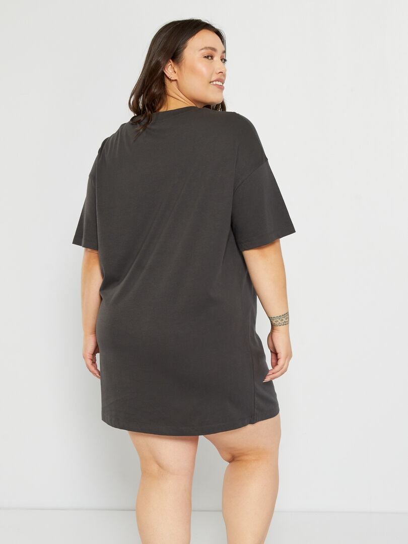 Chemise de nuit 'Disney' Gris anthracite - Kiabi