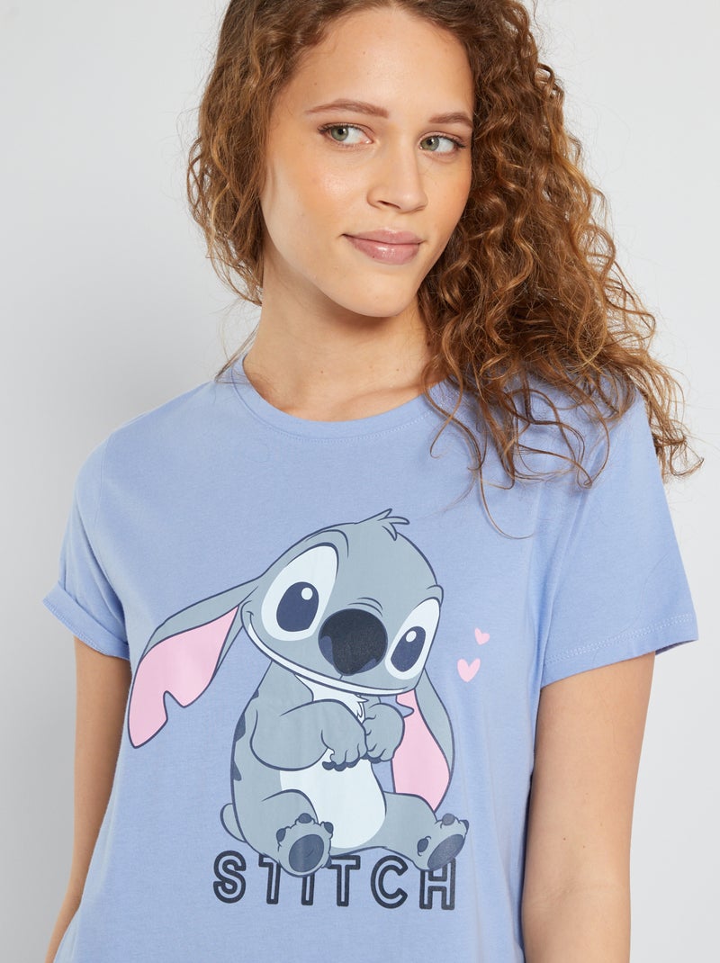 Chemise de nuit 'Disney' 'Stitch' Bleu - Kiabi
