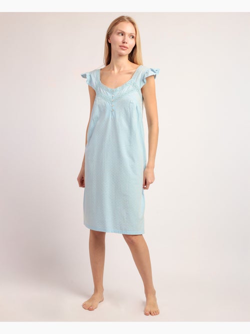 Chemise de nuit Dream Dots pour femme ADMAS CLASSIC - Kiabi Chemise de nuit Dream Dots pour femme ADMAS CLASSIC - Kiabi