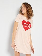 Chemise De Nuit Pour Femmes Robe De Nuit Femme Vetements Femme Kiabi