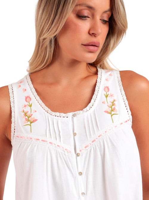 Chemise de nuit Embroidery Colors - Kiabi
