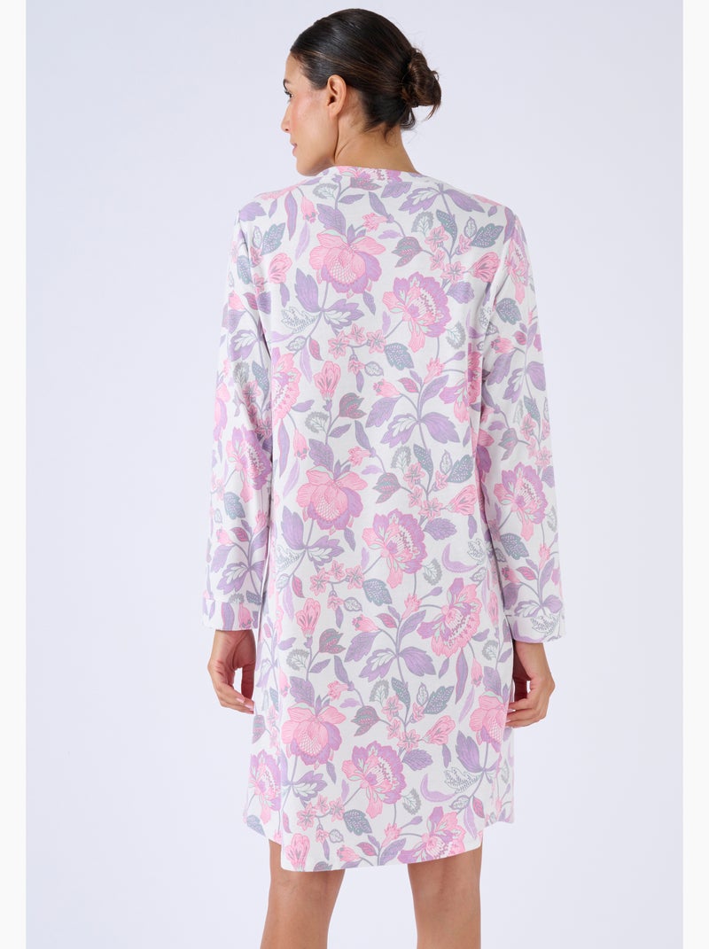 Chemise de nuit émerisée - Damart Rose - Kiabi
