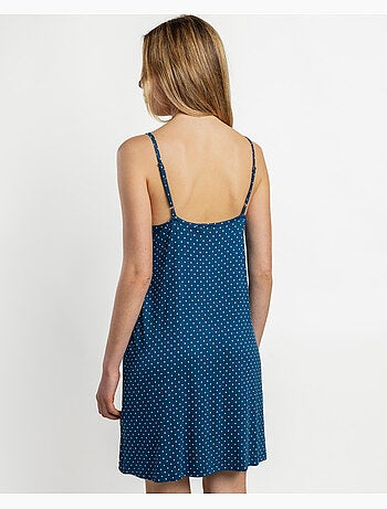 Chemise de nuit en dentelle à pois ADMAS CLASSIC pour femme