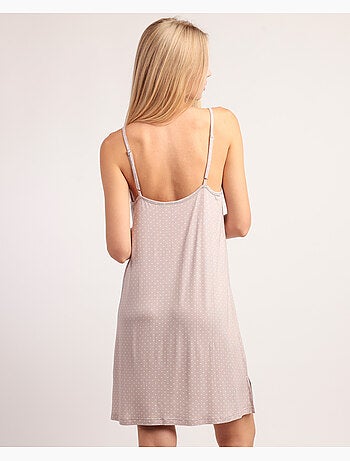 Chemise de nuit en dentelle à pois ADMAS CLASSIC pour femme