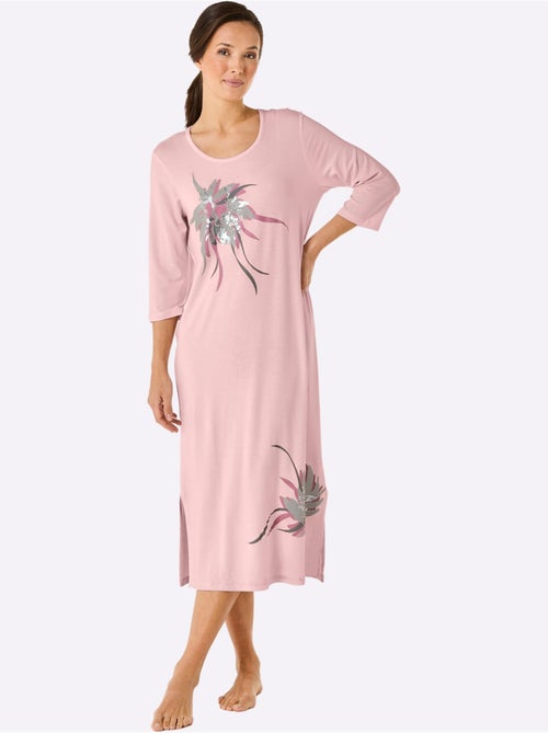 Chemise De Nuit En Lyocell Jersey Fin - Taille Standard - Witt - Kiabi