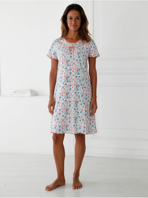 Chemise de nuit en maille coton - DAXON - Kiabi
