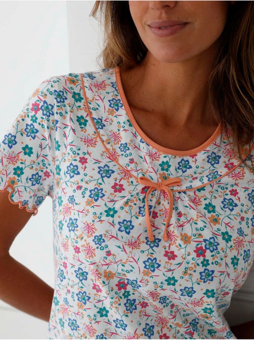 Chemise de nuit en maille coton - DAXON - Kiabi