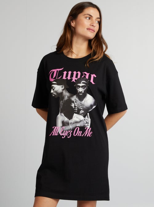 Chemise de nuit en maille jersey - Kiabi