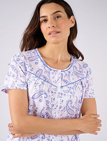Chemise de nuit en maille jersey pur coton - Damart