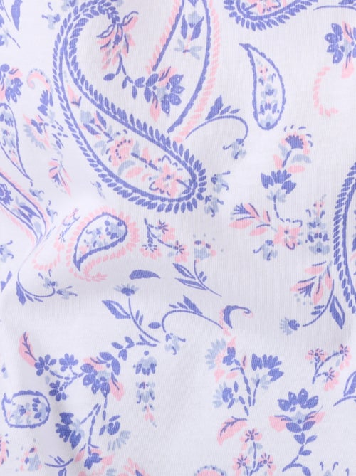 Chemise de nuit en maille jersey pur coton - Damart - Kiabi