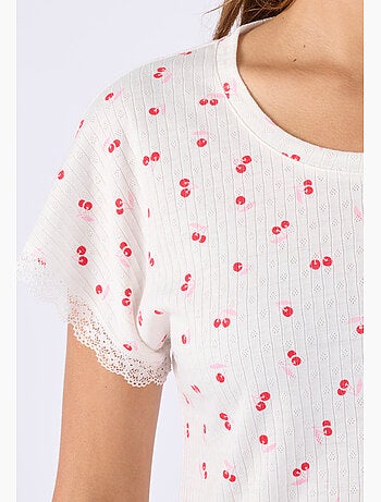 Chemise de nuit en maille pointelle - Damart