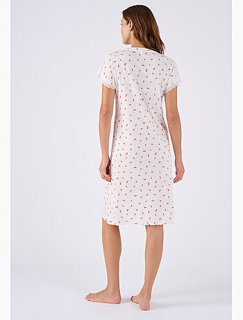 Chemise de nuit en maille pointelle - Damart